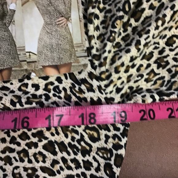 CURVE 2X plus animal print long sleeve keyhole stretch pajama NWT B140 - Picture 4 of 5